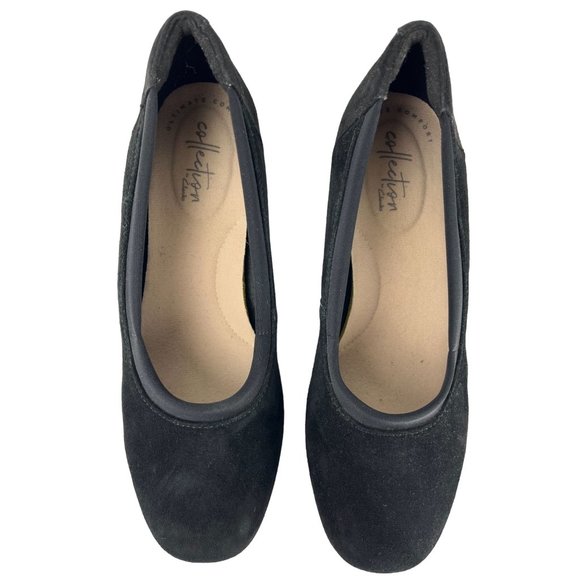 Clark's Chartli Fame Suede Ultimate Comfort Collection Slip On Shoes, Women's 7M - Picture 4 of 9